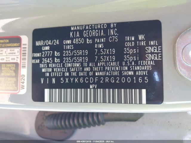 2024 KIA SPORTAGE 5XYK6CDF2RG200165 Photo 8