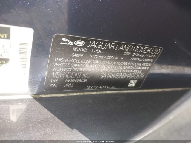 2017 JAGUAR XE SAJAR4BN9HA972679 Photo 8