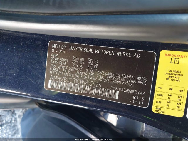 2012 MINI COOPER COUNTRYMAN WMWZB3C51CWM02926 Photo 8