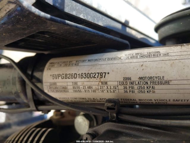 2006 VICTORY MOTORCYCLES VEGAS 5VPGB26D163002797 Photo 9