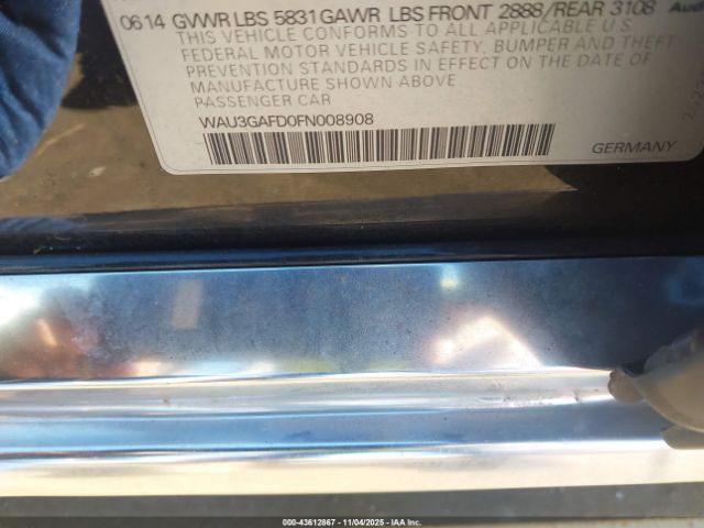 2015 AUDI A8 L WAU3GAFD0FN008908 Photo 8