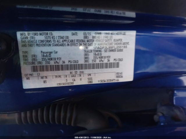 2015 FORD FOCUS ST 1FADP3L99FL255185 Photo 8
