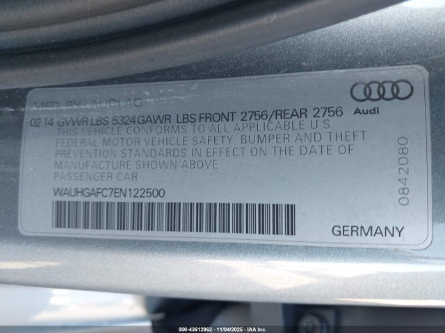 2014 AUDI A6 WAUHGAFC7EN122500 Photo 8