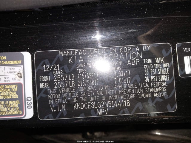 2022 KIA NIRO EV KNDCE3LG2N5144118 Photo 8