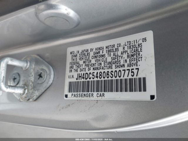 2006 ACURA RSX JH4DC54806S007757 Photo 8