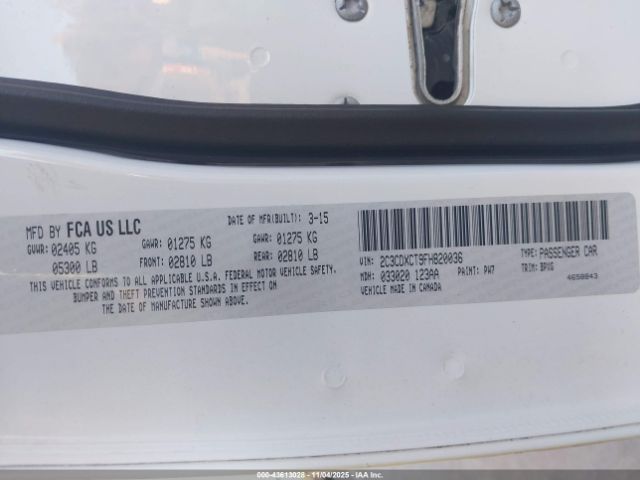 2015 DODGE CHARGER 2C3CDXCT9FH820036 Photo 8