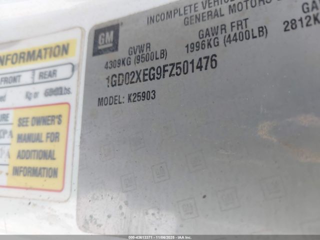 2015 GMC SIERRA 2500HD 1GD02XEG9FZ501476 Photo 8