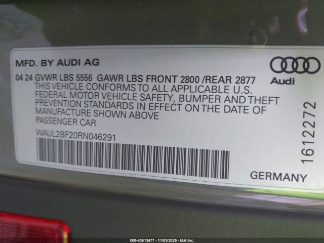 2024 AUDI A6 WAUL2BF20RN046291 Photo 8