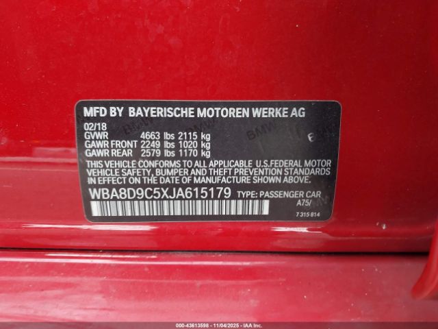 2018 BMW 330I WBA8D9C5XJA615179 Photo 8