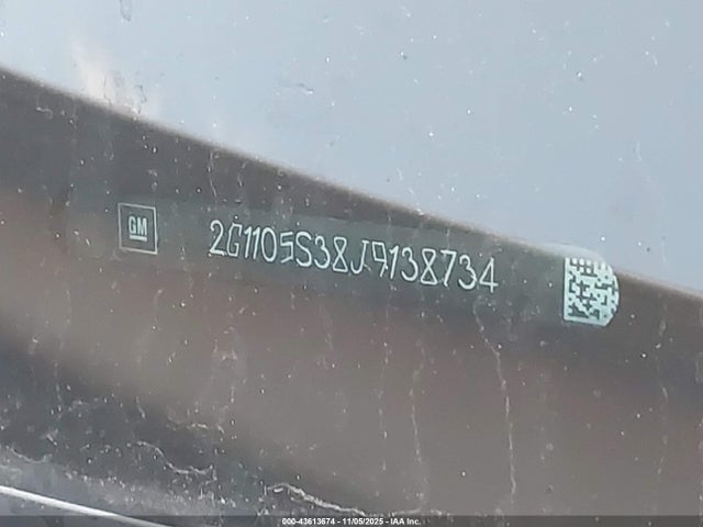 Chevrolet IMPALA 1LT 2018 2G1105S38J9138734 Image 9