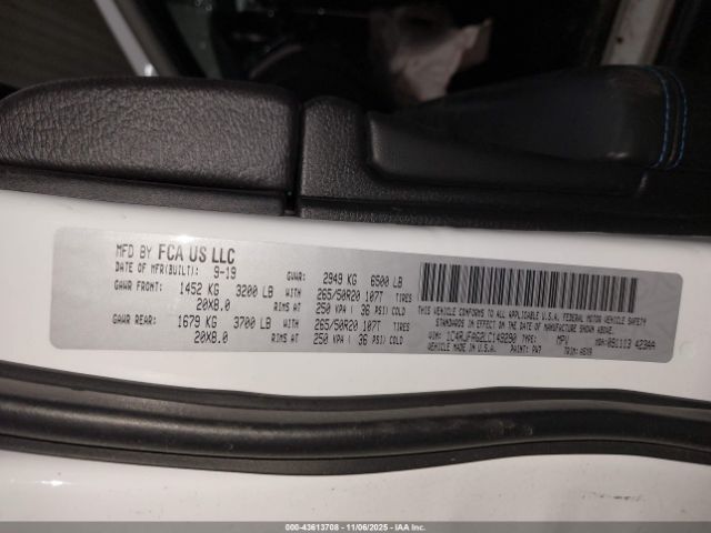 2020 JEEP GRAND CHEROKEE 1C4RJFAG2LC149290 Photo 8