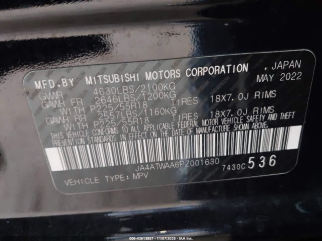 2023 MITSUBISHI ECLIPSE CROSS JA4ATWAA6PZ001630 Photo 8