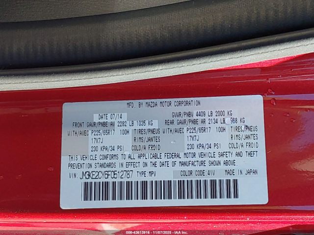 2015 MAZDA CX-5 JM3KE2CY6F0512787 Photo 8