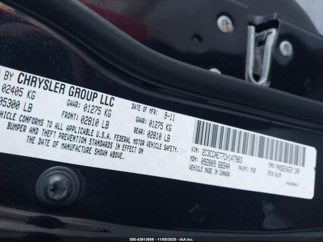 2012 CHRYSLER 300C 2C3CCAET7CH147983 Photo 8