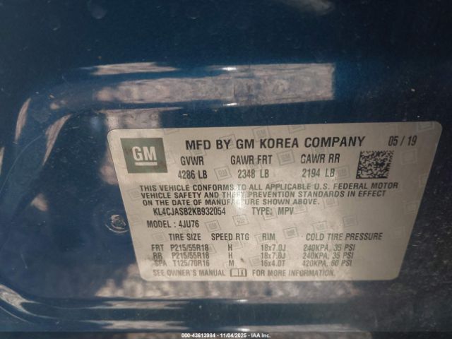 2019 BUICK ENCORE KL4CJASB2KB932054 Photo 8