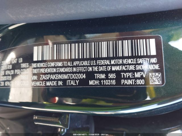 2021 ALFA ROMEO STELVIO ZASPAKBN9M7D02004 Photo 8