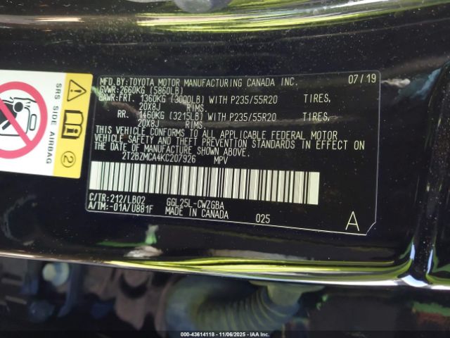 2019 LEXUS RX 350 2T2BZMCA4KC207926 Photo 8