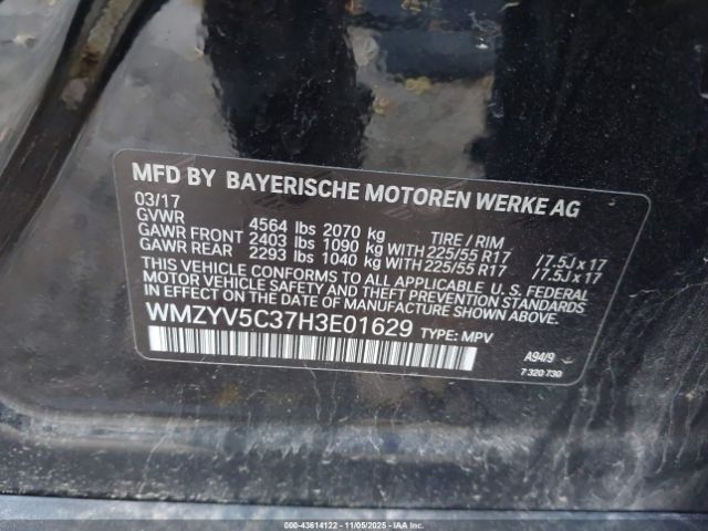 2017 MINI COUNTRYMAN WMZYV5C37H3E01629 Photo 8