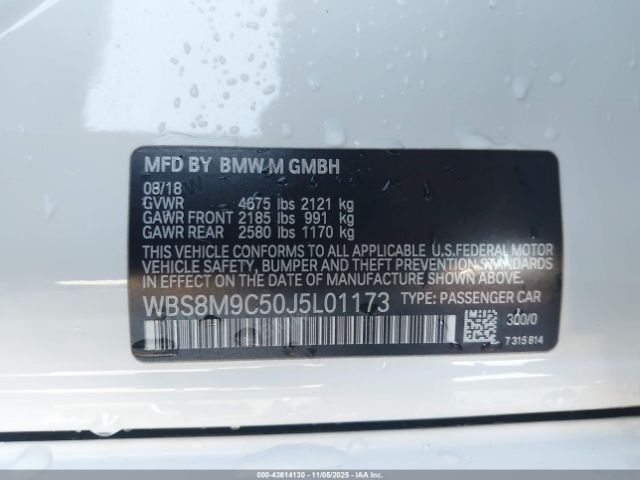 2018 BMW M3 WBS8M9C50J5L01173 Photo 8