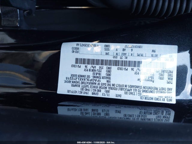 1FADP3L9XEL212215 Ford FOCUS ST