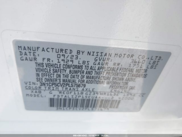 2023 NISSAN KICKS 3N1CP5CV2PL575679 Photo 8
