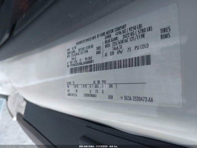 1FDAX2C86LKA88991 Ford Transit-350 Passenger Van Xl