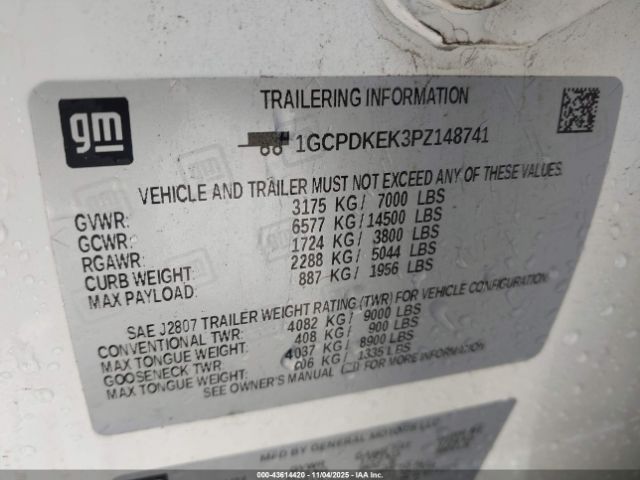 2023 CHEVROLET SILVERADO 1500 1GCPDKEK3PZ148741 Photo 8