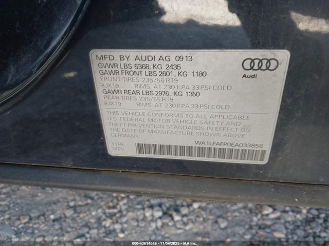2014 AUDI Q5 WA1LFAFP0EA033856 Photo 8