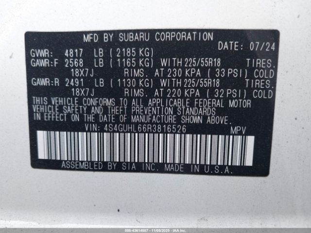 2024 SUBARU CROSSTREK 4S4GUHL66R3816526 Photo 8