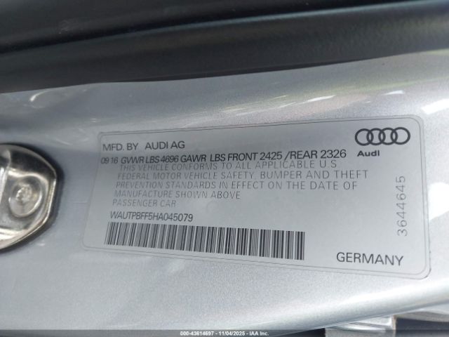 2017 AUDI A3 E-TRON WAUTPBFF5HA045079 Photo 8
