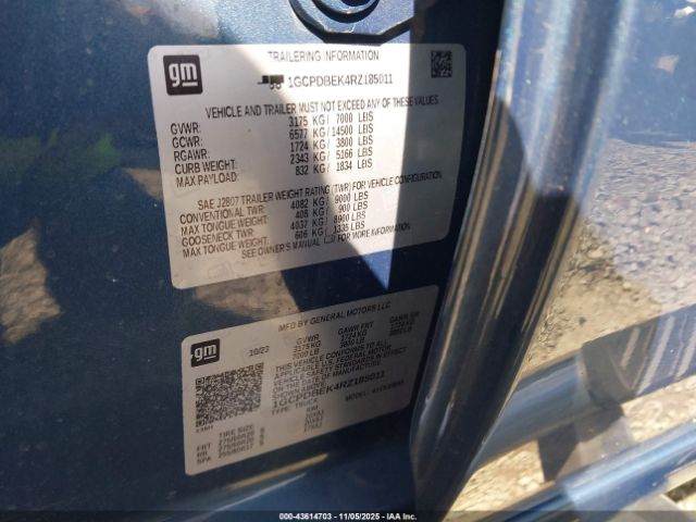 2024 CHEVROLET SILVERADO 1500 1GCPDBEK4RZ185011 Photo 8