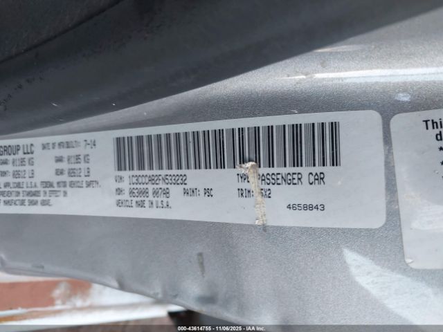 2015 CHRYSLER 200 1C3CCCAB2FN533232 Photo 8