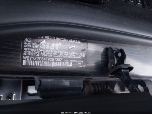 2015 BMW I3 WBY1Z2C54FV287382 Photo 8