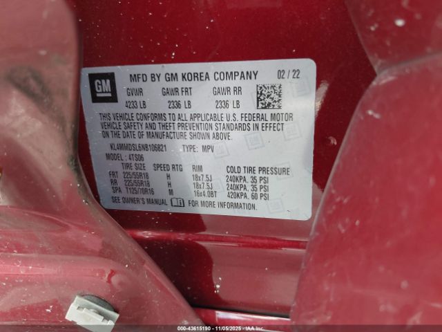 2022 BUICK ENCORE GX KL4MMDSL6NB106821 Photo 8