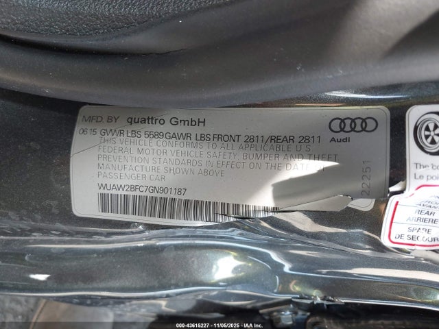 2016 AUDI RS 7 WUAW2BFC7GN901187 Photo 8