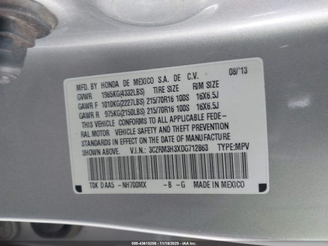 2013 HONDA CR-V 3CZRM3H3XDG712863 Photo 8