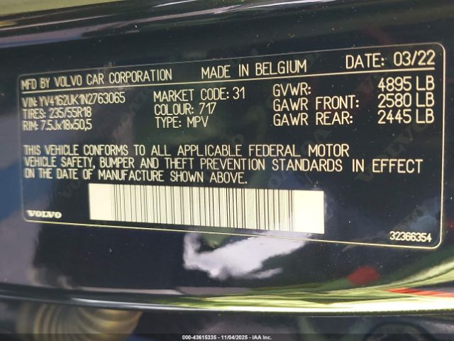 2022 VOLVO XC40 YV4162UK1N2763065 Photo 8