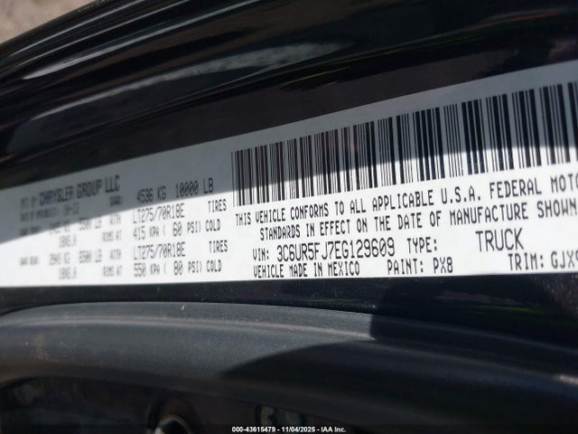 3C6UR5FJ7EG129609 RAM 2500
