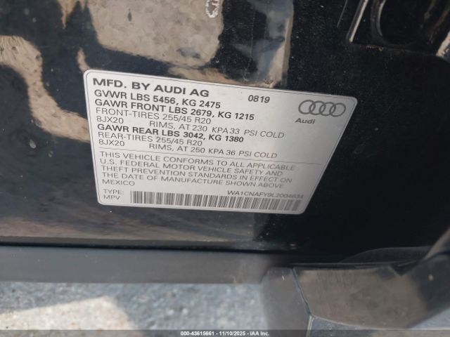 2020 AUDI Q5 WA1CNAFY9L2004634 Photo 8