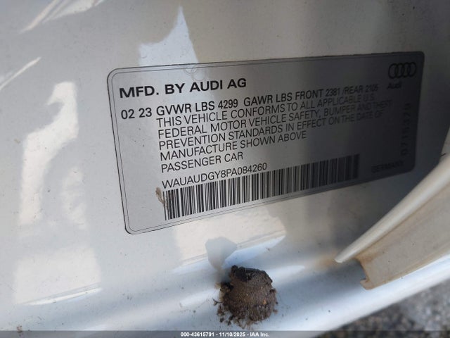 2023 AUDI A3 WAUAUDGY8PA084260 Photo 8