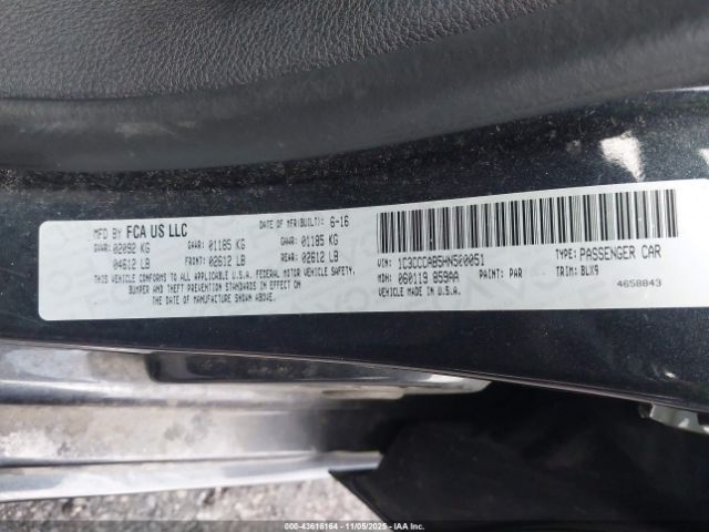 2017 CHRYSLER 200 1C3CCCAB5HN500051 Photo 8