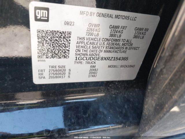 2024 CHEVROLET SILVERADO 1500 1GCUDGE8XRZ154365 Photo 8