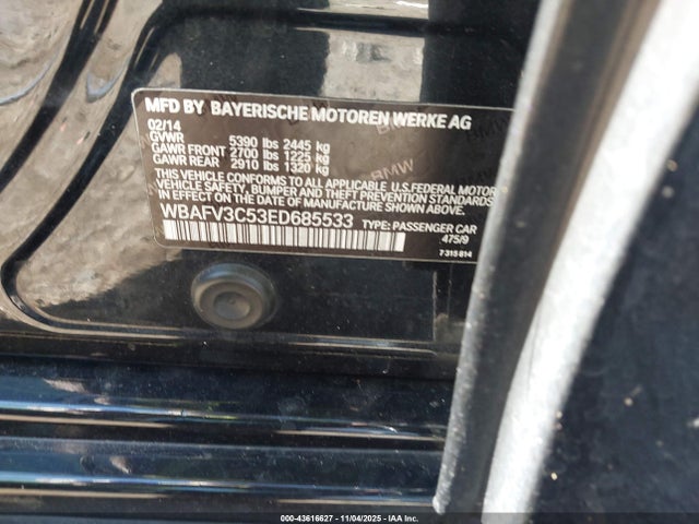 2014 BMW 535D WBAFV3C53ED685533 Photo 8