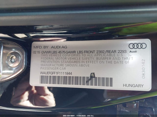 2015 AUDI A3 WAUEFGFF1F1111844 Photo 8