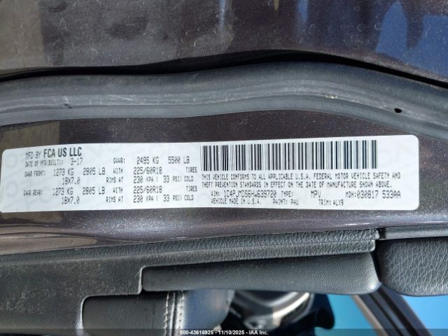 2017 JEEP CHEROKEE 1C4PJMDS6HW639720 Photo 8