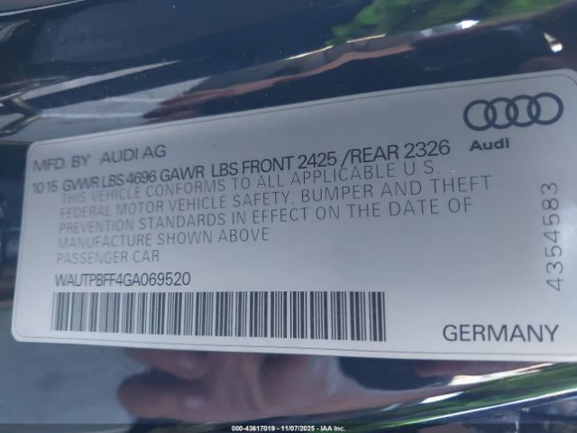 2016 AUDI A3 E-TRON WAUTPBFF4GA069520 Photo 8