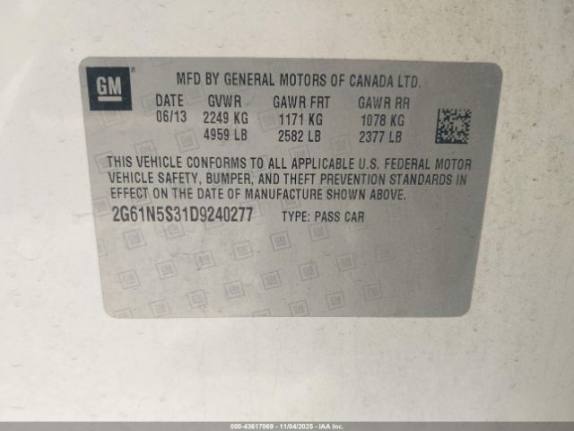 2013 CADILLAC XTS 2G61N5S31D9240277 Photo 8