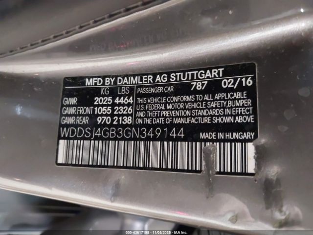 2016 MERCEDES-BENZ CLA 250 WDDSJ4GB3GN349144 Photo 8