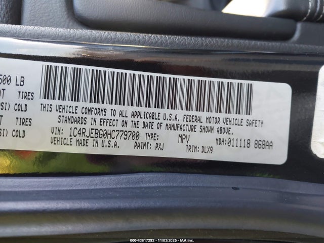 1C4RJEBG0HC779700 Jeep Grand Cherokee