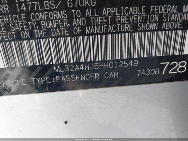 2017 MITSUBISHI MIRAGE ML32A4HJ6HH012549 Photo 8